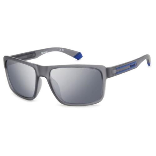 Matte Grey Sunglasses Polaroid , Gray , Heren