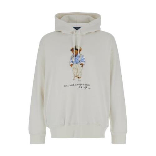 Beerprint Hoodie Wit Polo Ralph Lauren , White , Heren