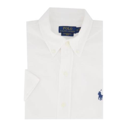 Casual wit overhemd korte mouw Ralph Lauren , White , Heren