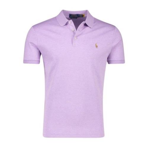 Paarse Polo T-shirt met korte mouwen Ralph Lauren , Purple , Heren