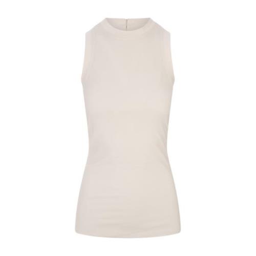 Witte Zijden Tanktop Jil Sander , Beige , Dames