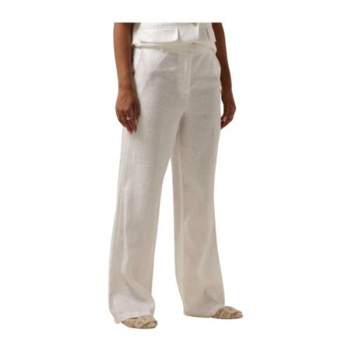 Wijde Witte Broek voor Vrouwen Moss Copenhagen , White , Dames