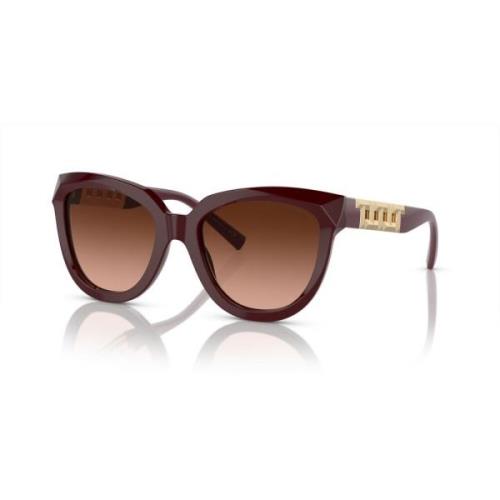 Red Brown/Pink Grey Shaded Sunglasses Tiffany , Brown , Dames