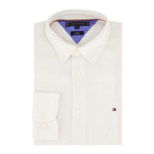 Casual Wit Overhemd Regular Fit Tommy Hilfiger , White , Heren