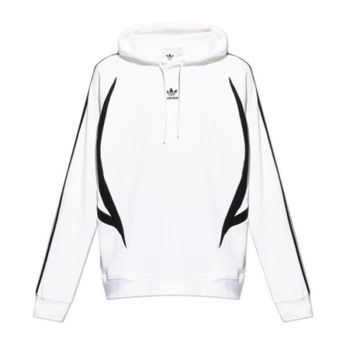 Sweatshirt met logo Adidas Originals , White , Heren