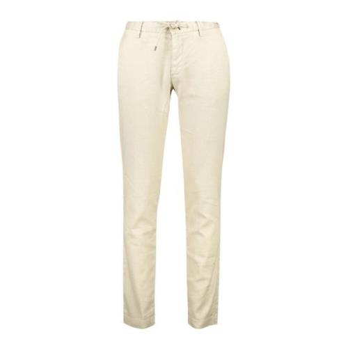 Beige Chino Broek Slim Fit Alberto , Beige , Heren