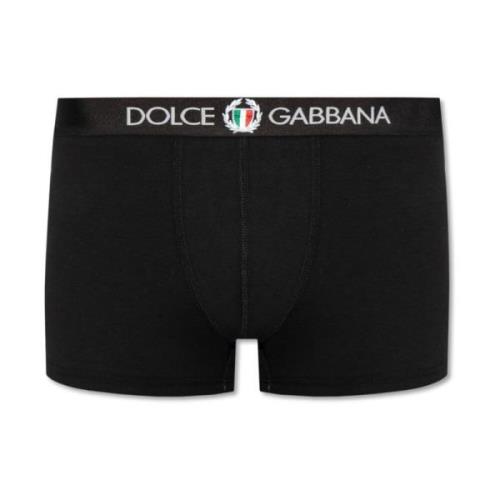 Katoenen Boxershorts Dolce & Gabbana , Black , Heren