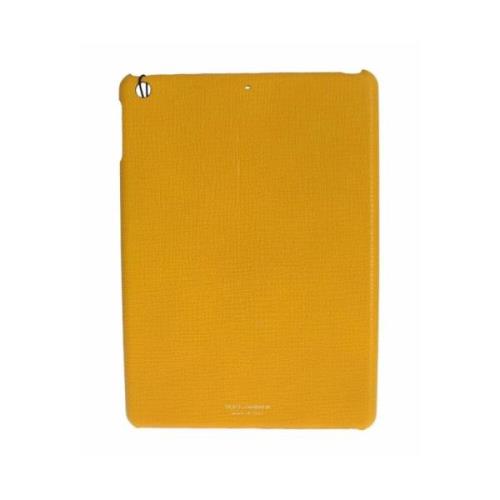 Geel Zwart Leren iPad Tablet Hoes Dolce & Gabbana , Yellow , Dames