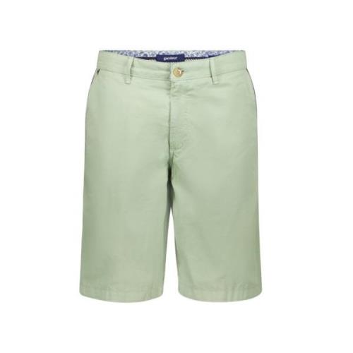 Groene Slim Fit Shorts Gardeur , Green , Heren