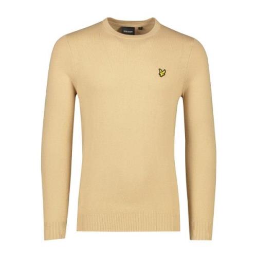 Beige trui met ronde hals Lyle & Scott , Beige , Heren