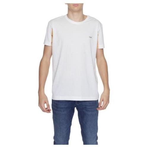 Witte Korte Mouw T-Shirt Heren Alviero Martini 1a Classe , White , Her...