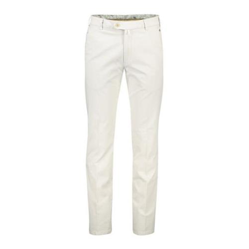 Beige Katoenen Chino Broek Meyer , Beige , Heren