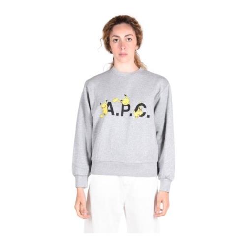 Katoenen Sweatshirts A.p.c. , Gray , Dames