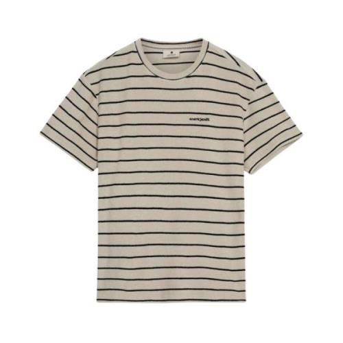 Frotte Stripe Tee Sky Captain Anerkjendt , Multicolor , Heren