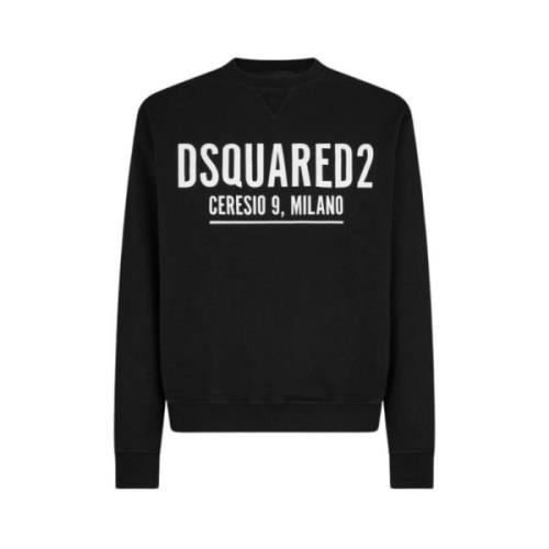 Icon Ceresio hoodie met verstelbaar trekkoord Dsquared2 , Black , Here...