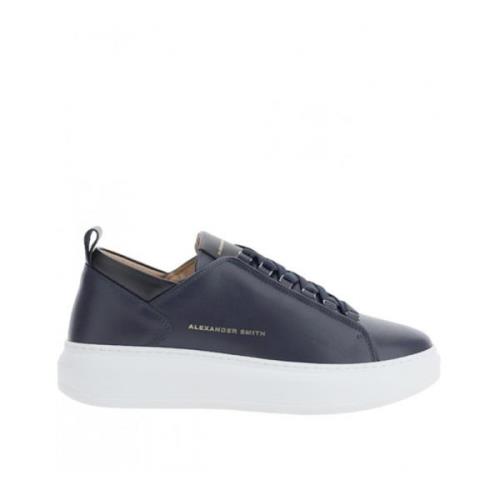 Blauwe Sneakers Alexander Smith , Blue , Heren