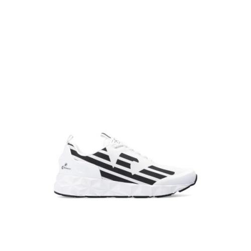 Sneakers met logo Emporio Armani EA7 , White , Heren