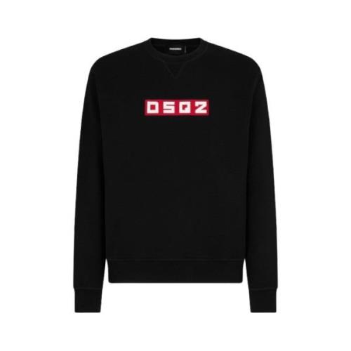 Cool Fit Logo Sweatshirt Dsquared2 , Black , Heren