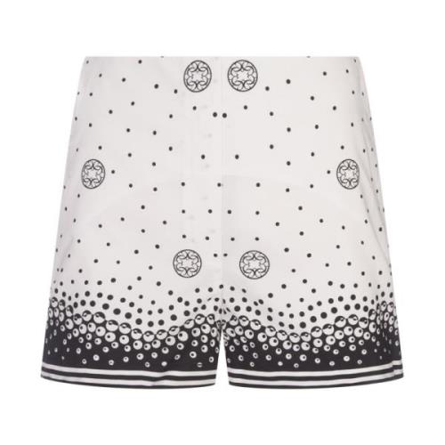 Witte Zijden Polka Dot Shorts Elie Saab , Multicolor , Dames