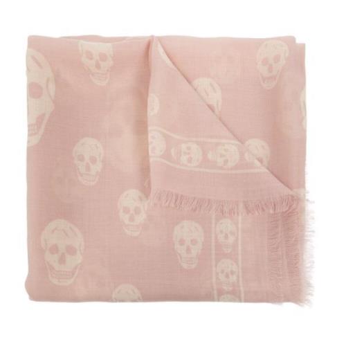 Wollen sjaal Alexander McQueen , Pink , Dames