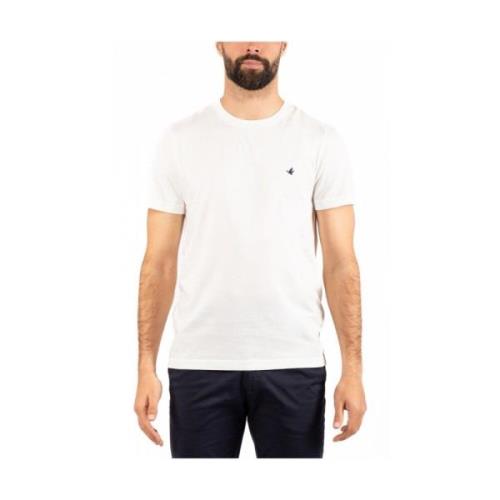 Heren Casual T-shirt Brooksfield , White , Heren