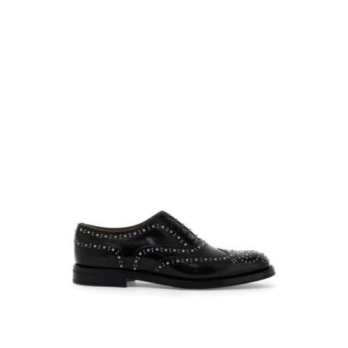 Brogue Oxford Lace-ups met Micro Studs Church's , Black , Dames