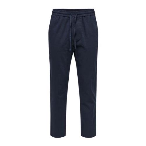 Linus Tapered Fit Broek Only & Sons , Blue , Heren