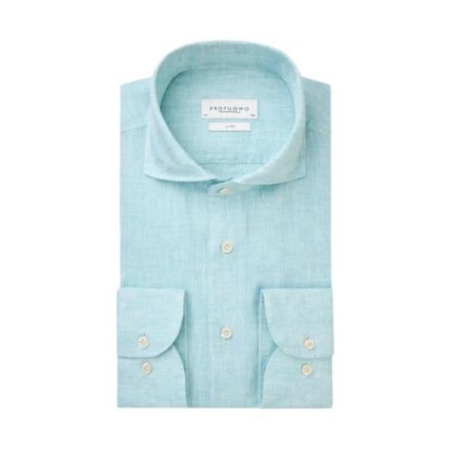 Blauw Business Overhemd Profuomo , Blue , Heren