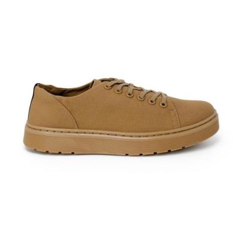 Beige Plain Rubberen Zool Sneakers Dr. Martens , Beige , Heren