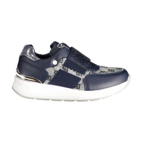 Blauwe Elastische Sneakers met Contrastdetails Laura Biagiotti , Blue ...
