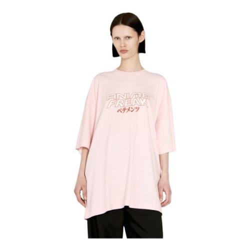 Anime Freak Katoenen Jersey T-Shirt Vetements , Pink , Dames