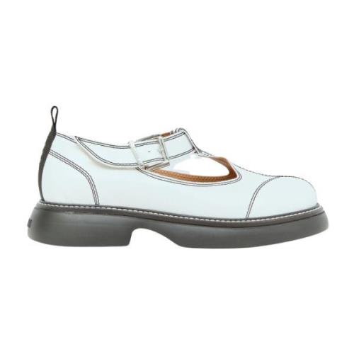 Casual Mary Jane Schoenen Ganni , White , Dames