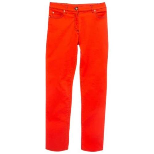 Pre-owned Cotton bottoms Versace Pre-owned , Orange , Dames