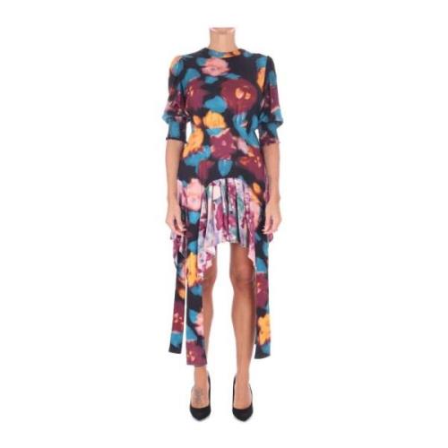 Multicolor Asymmetrische Korte Jurk Mar De Margaritas , Multicolor , D...