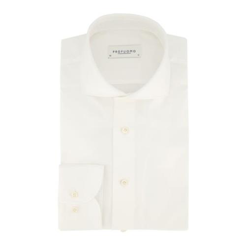 Wit Business Overhemd Profuomo , White , Heren