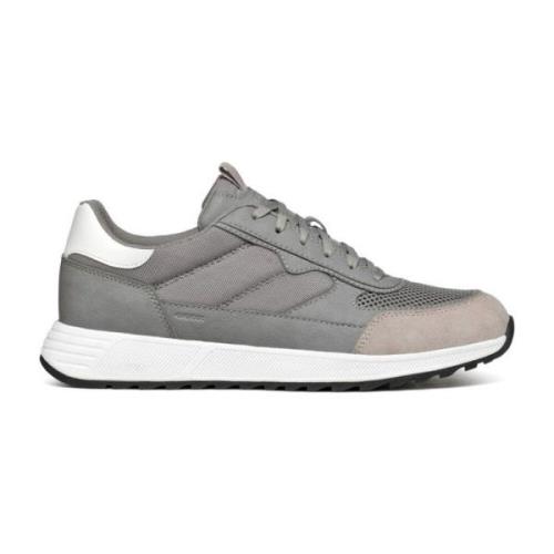 Grijze Sneakers voor Mannen Geox , Gray , Heren