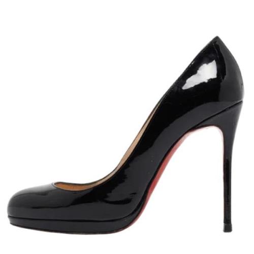 Pre-owned Leather heels Christian Louboutin Pre-owned , Black , Dames