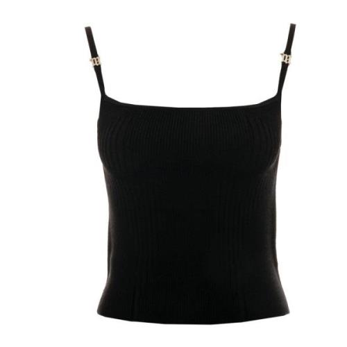 Gebreide Tanktop Misbhv , Black , Dames