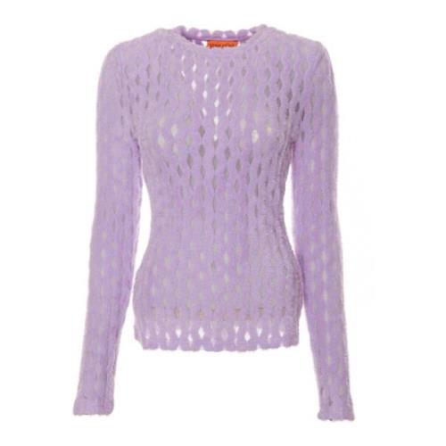 Golfpatroon Lange Mouw Shirt Stine Goya , Purple , Dames