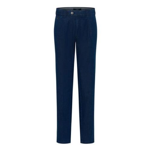 Klassieke Geplooide Jeans Eurex , Blue , Heren