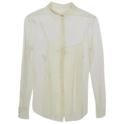 Pre-owned Mesh tops Dior Vintage , White , Dames