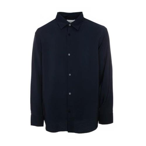 Modal Mix Shirt met Kent Kraag Nn07 , Blue , Heren