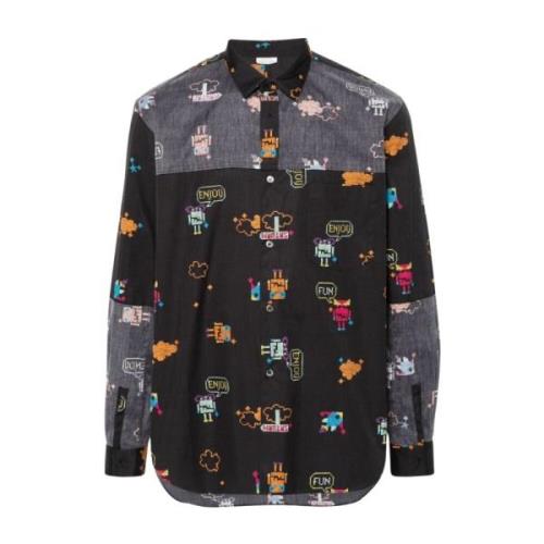 Runway Style All-Over Print Shirt Comme des Garçons , Multicolor , Her...
