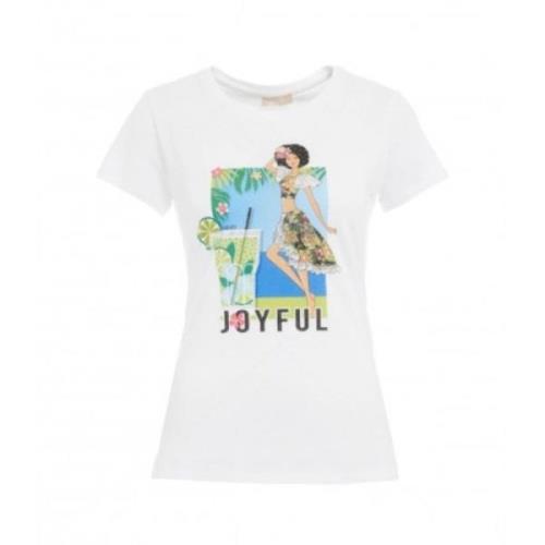 Witte T-shirts en Polos Collectie Liu Jo , White , Dames