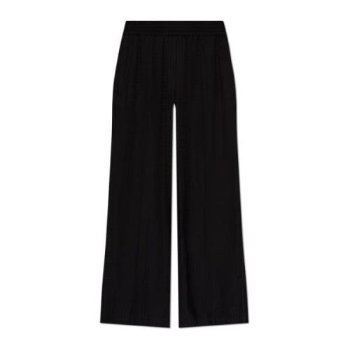 Broek met logo Victoria Beckham , Black , Dames