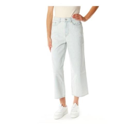 Cropped Wide Leg Jeans Kenzo , Blue , Dames