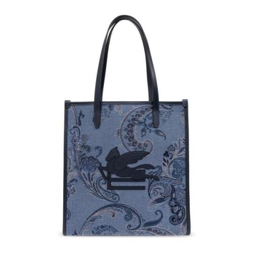 Shopper tas Etro , Blue , Dames