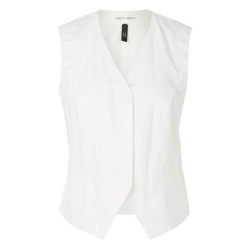 Vest met rits Marc Cain , White , Dames