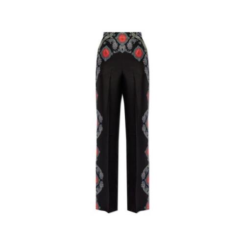 Zijden broek Etro , Blue , Dames