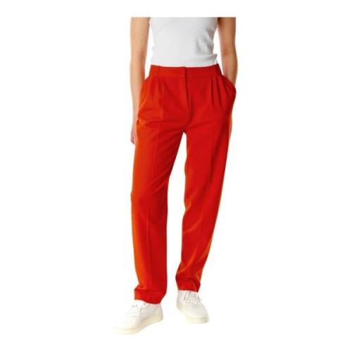 Slim-fit Trousers Samsøe Samsøe , Orange , Dames